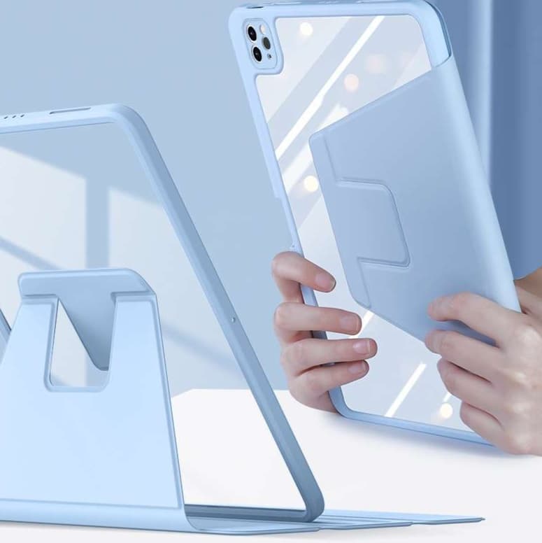 iPadケース 防滴スタンド機能付き透明軽量保護カバー