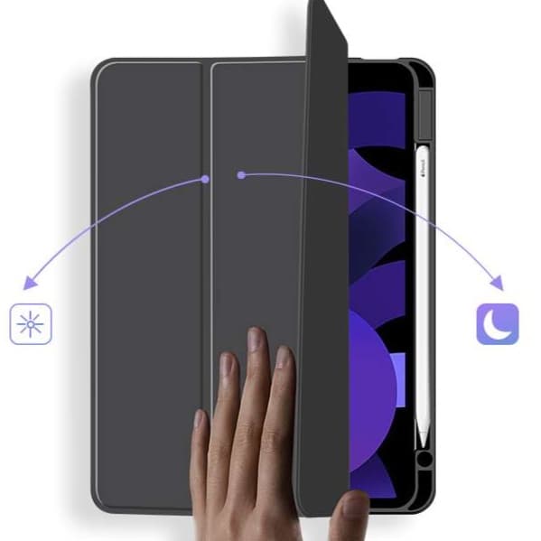iPadケース 磁石でぴたっと装着 三つ折り保護カバー