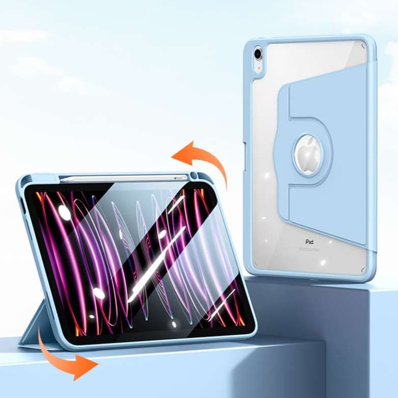iPadケース 三角スタンド付き 多機能保護カバー