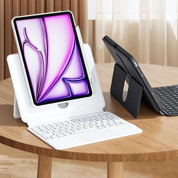 iPadケース 磁石着脱式 保護機能付き タブレット用キーボード付きスタンド