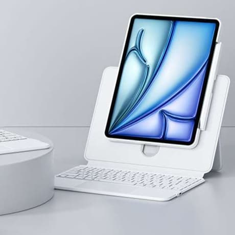 iPadケース 磁石着脱式 保護機能付き タブレット用キーボード付きスタンド