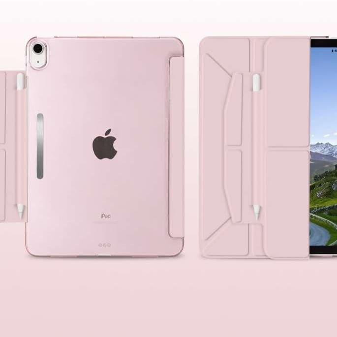 iPadケース 多機能アコーディオン折りたたみ式タブレットカバー