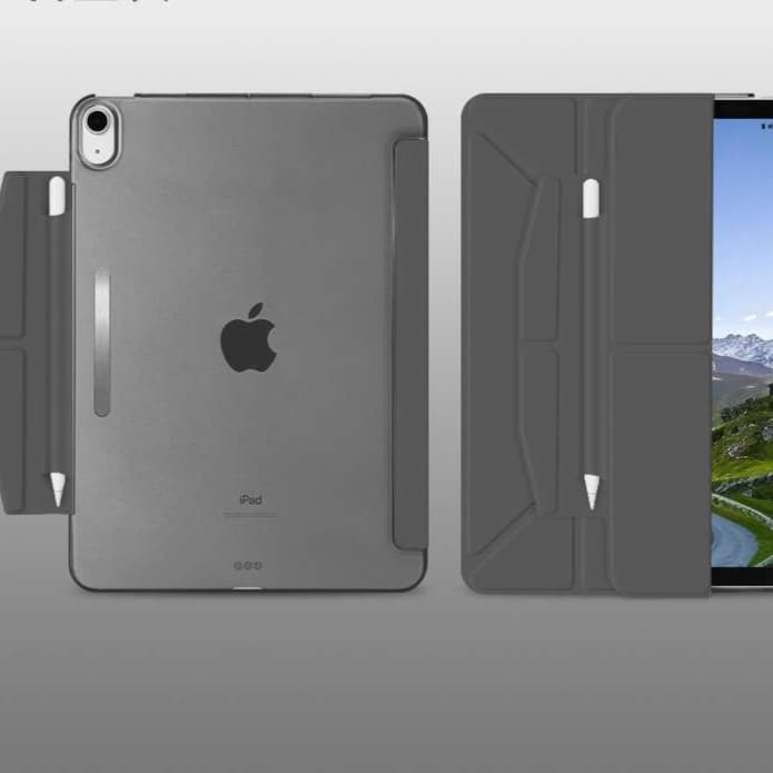iPadケース 多機能アコーディオン折りたたみ式タブレットカバー