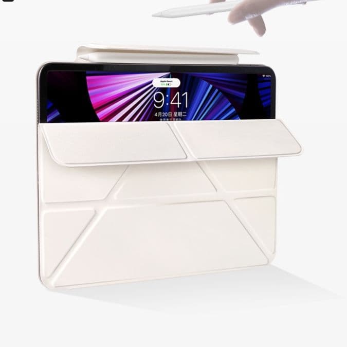 ipadカバー 多機能スタンド付き折り紙風ケース
