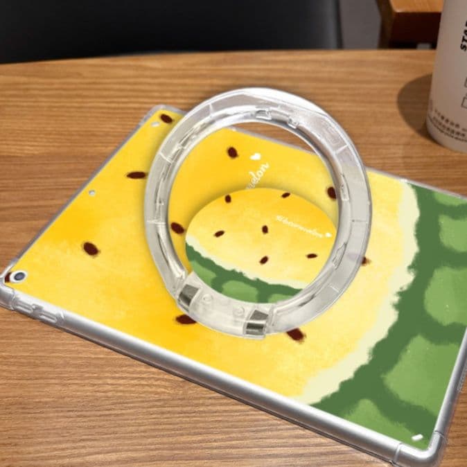ipadカバー 夏のフルーツ リング付き保護ケース