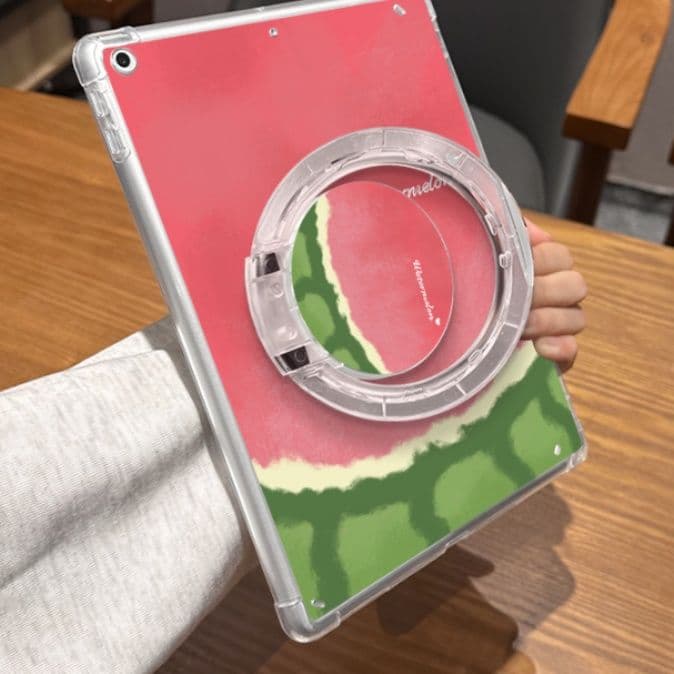 ipadカバー 夏のフルーツ リング付き保護ケース