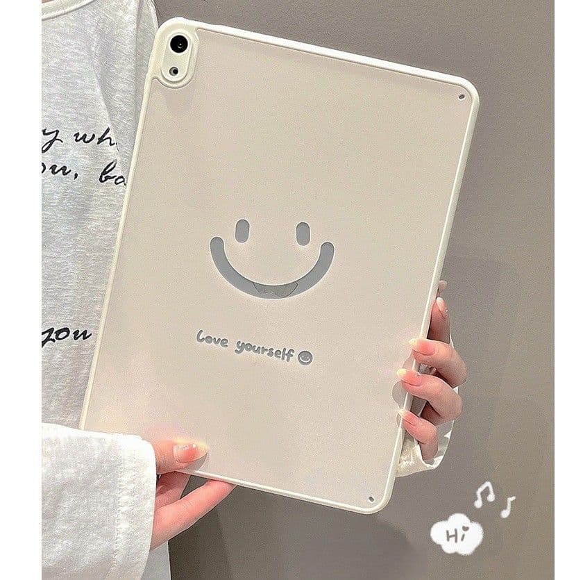 ipadカバー 笑顔モチーフ 自己肯定感ケース