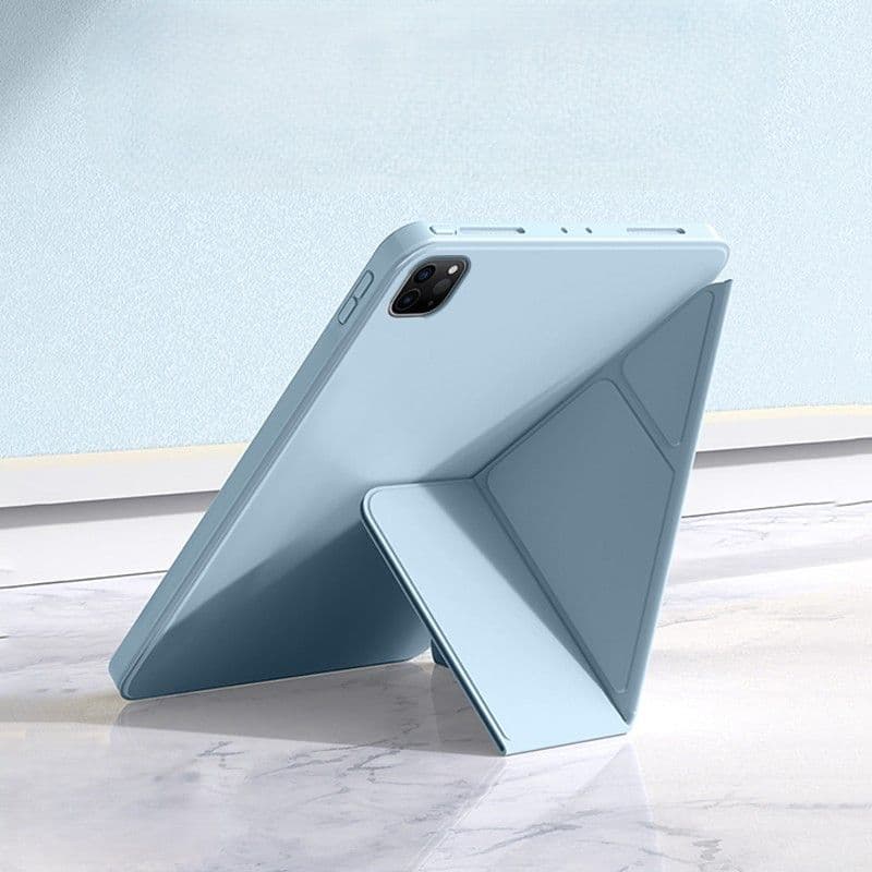 ipadカバー 多角形折りたたみスタンド保護ケース