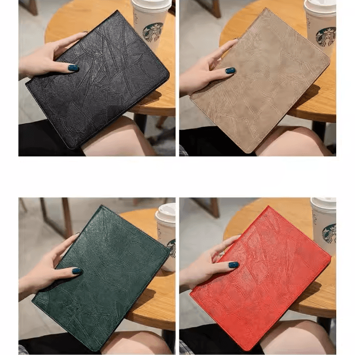 ipadカバー 幾何学模様レザー手帳型保護カバー