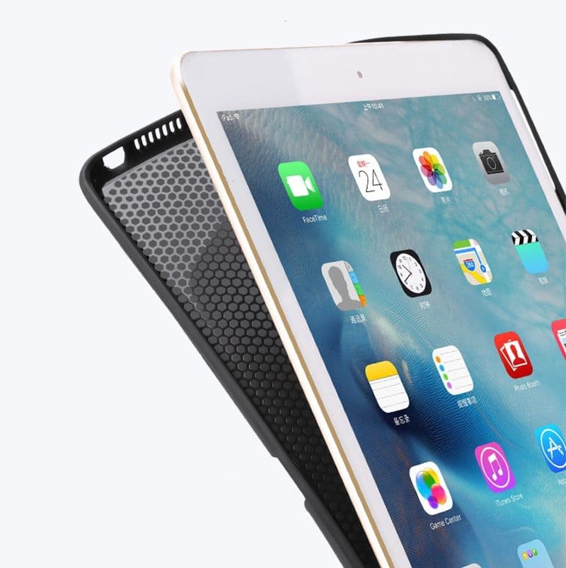 ipadカバー パッチワーク風高級レザーケース