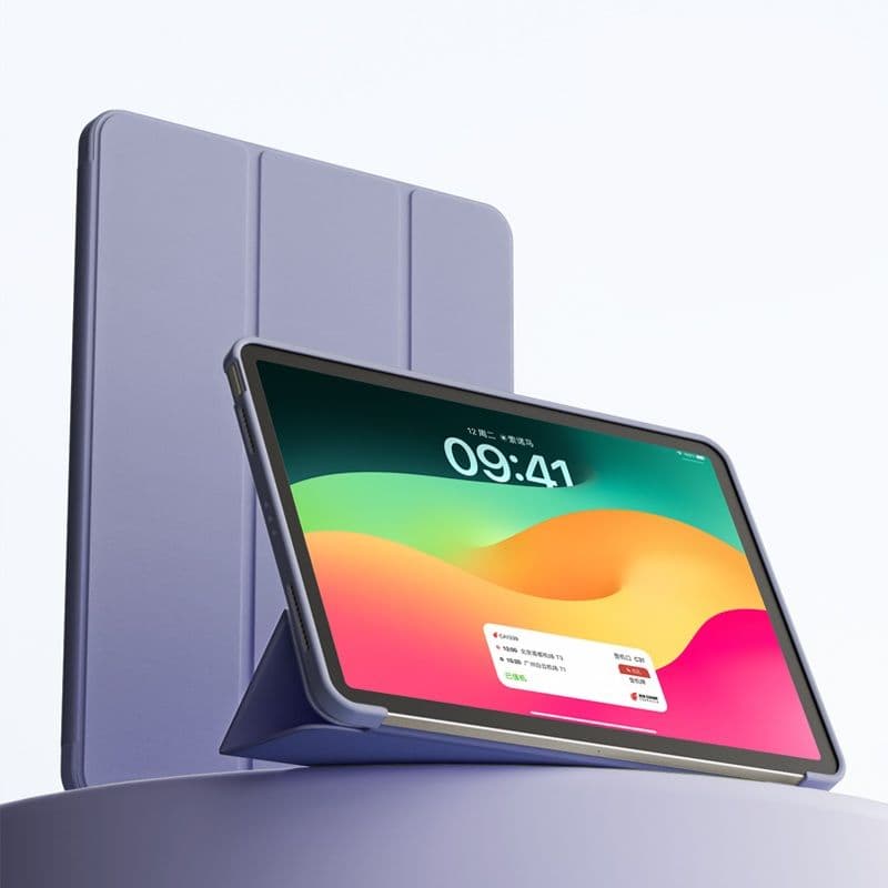 ipadカバー 三つ折り薄型スタンド機能付き保護カバー