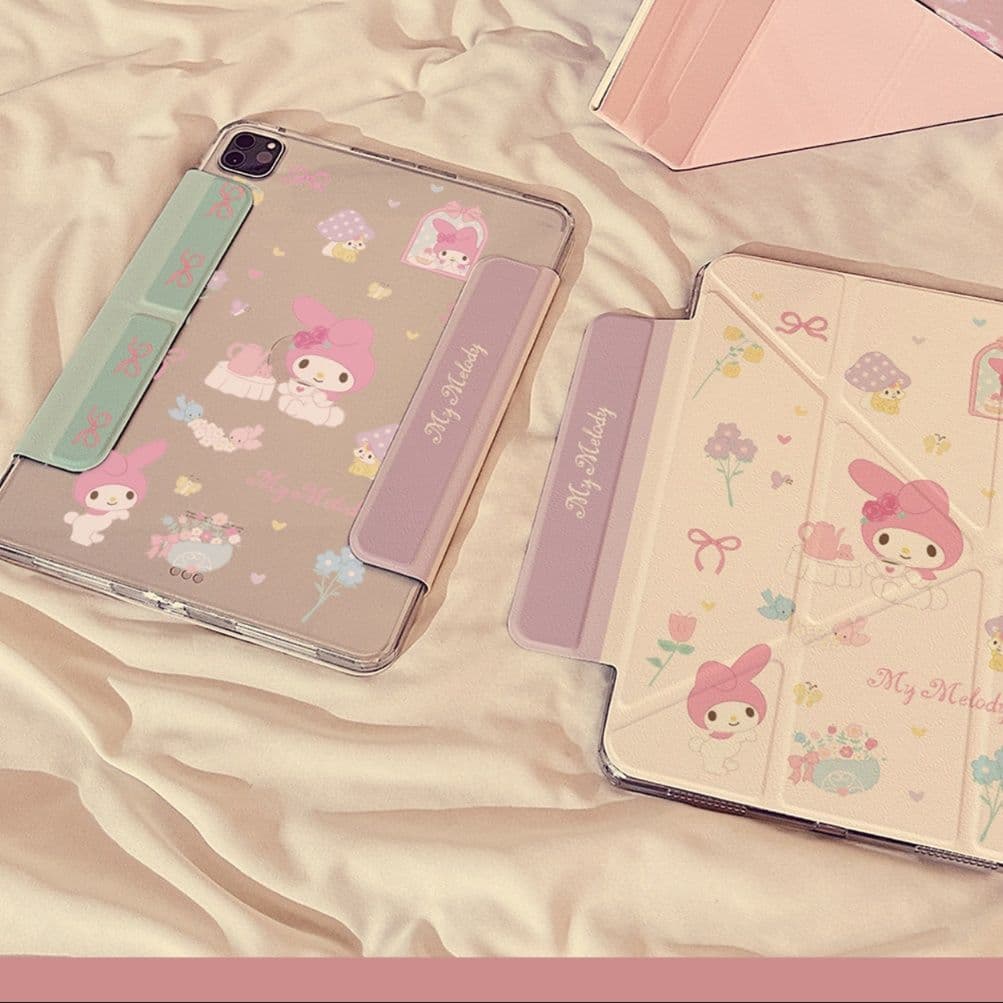 ipadカバー 可愛いキャラクター柄多機能手帳型ケース