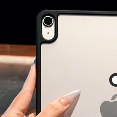 ipadカバー 透明背面保護枠付きタブレット端末ケース
