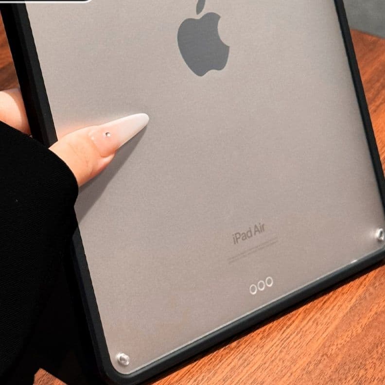 ipadカバー 透明背面保護枠付きタブレット端末ケース
