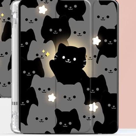 ipadカバー 可愛い猫柄保護ケース