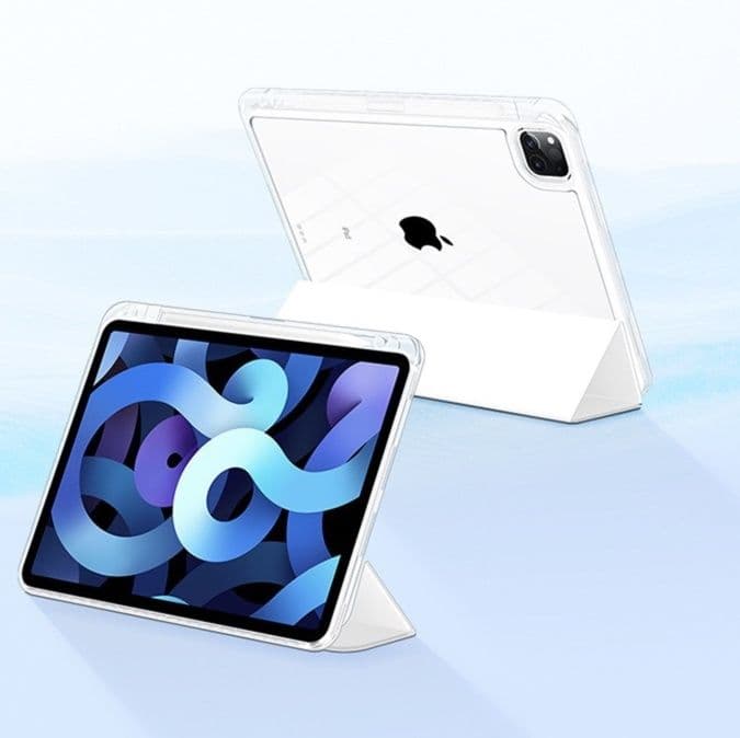 ipadカバー 透明多角度調整型タブレット保護カバー