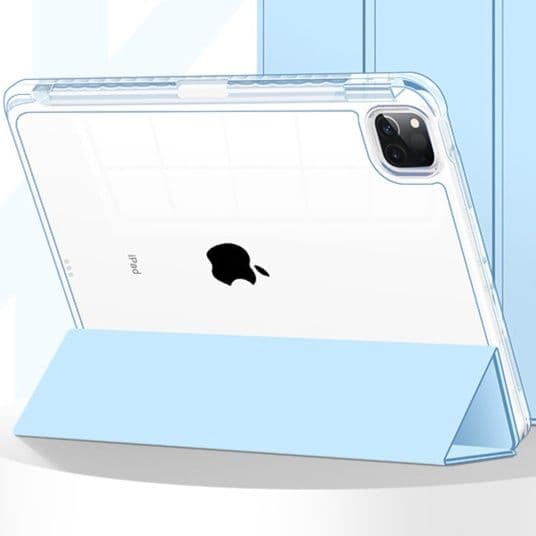 ipadカバー 透明多角度調整型タブレット保護カバー