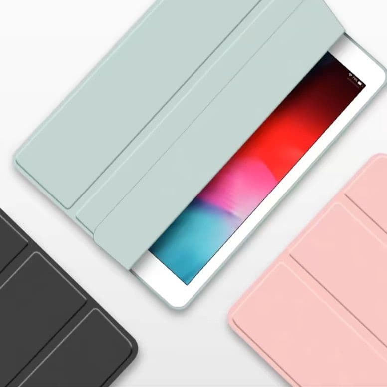 ipadカバー 三つ折りスタンド機能付き全面保護型タブレットカバー