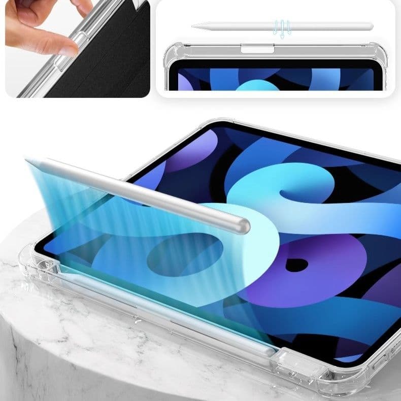 ipadカバー 透明軽量スリム型耐衝撃アイパッドケース