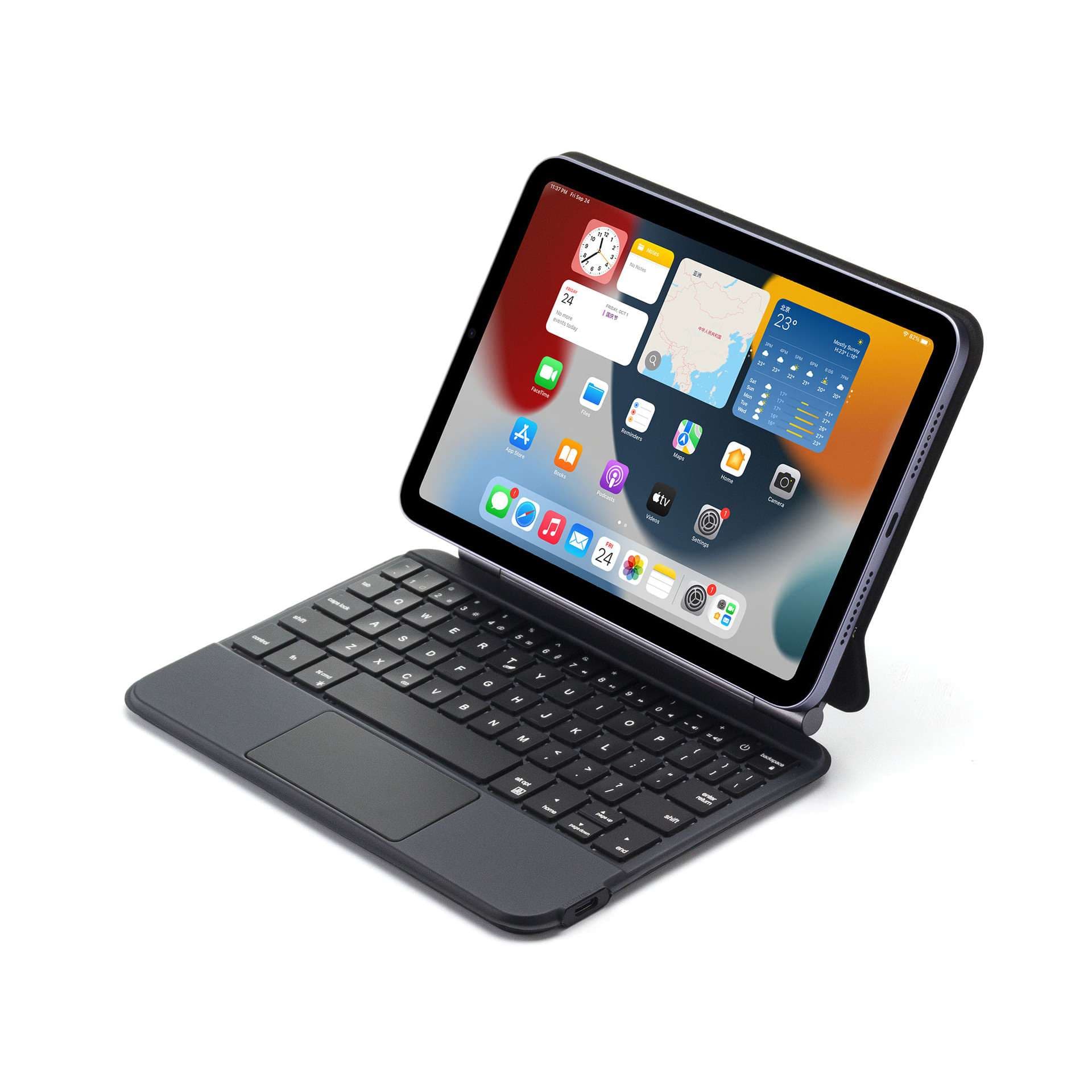 iPadケース iPadエア用 キーボード付き保護カバー