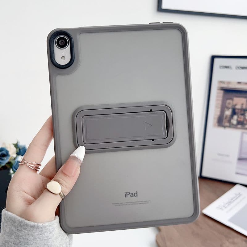 ipadカバー 透明背面スタンド付きタブレット保護ケース