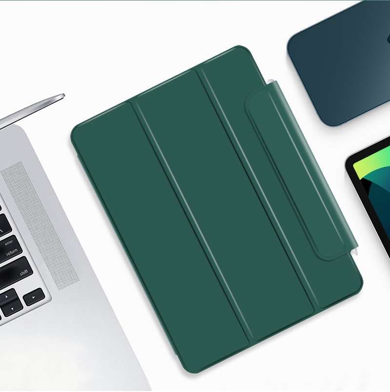 iPadケース 磁石でぴたっと装着 二つ折り保護カバー