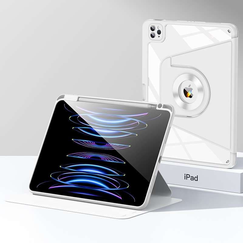 iPadケース 多角形デザイン 保護カバー 縦置き対応