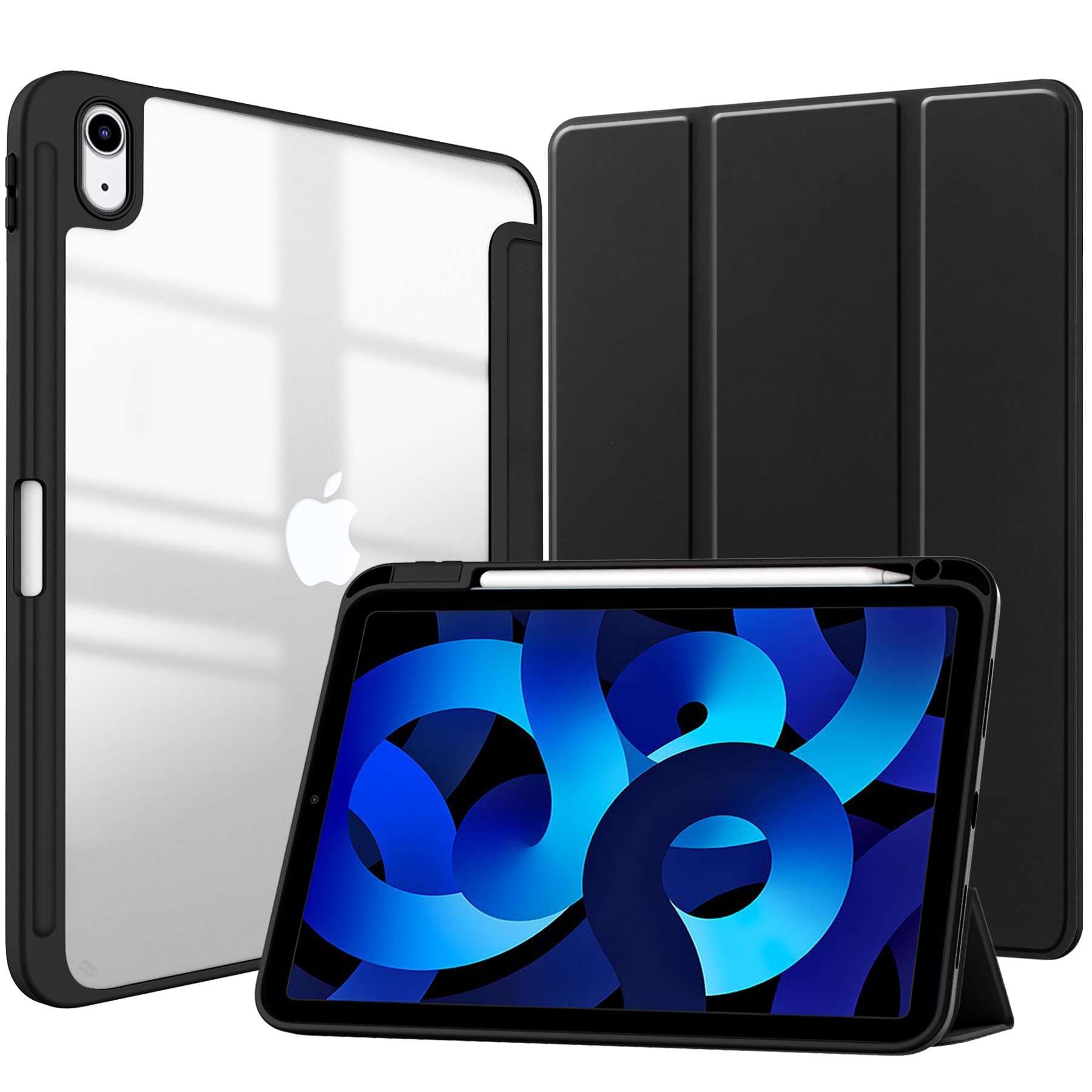 iPadケース 衝撃吸収 透明 保護スタンドケース