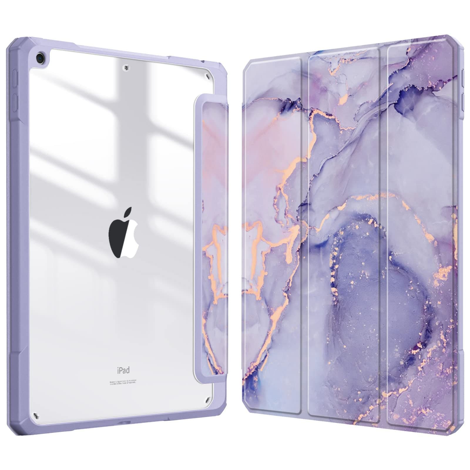 ipadカバー 大理石調マーブル模様三つ折りスタンド機能付きタブレット保護ケース