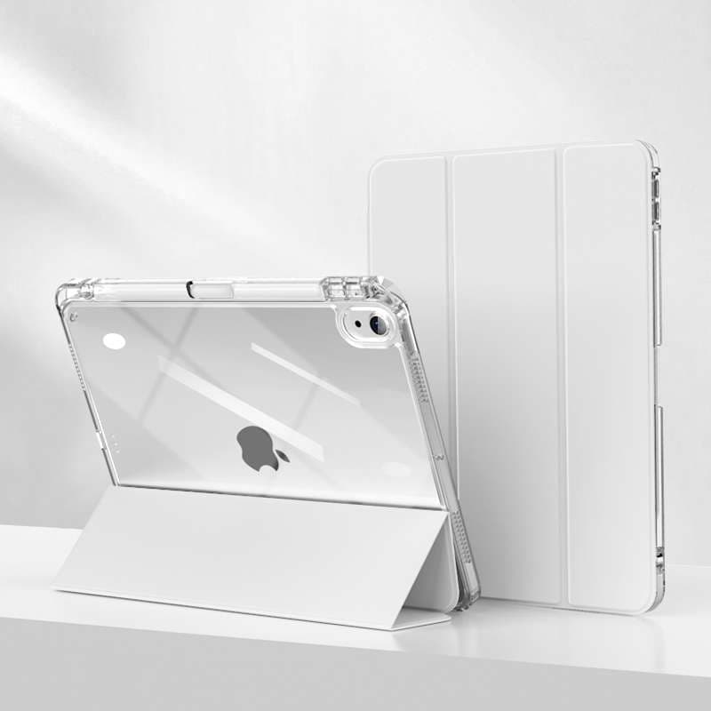 iPadケース 衝撃吸収 透明背面 三つ折りiPad Airケース