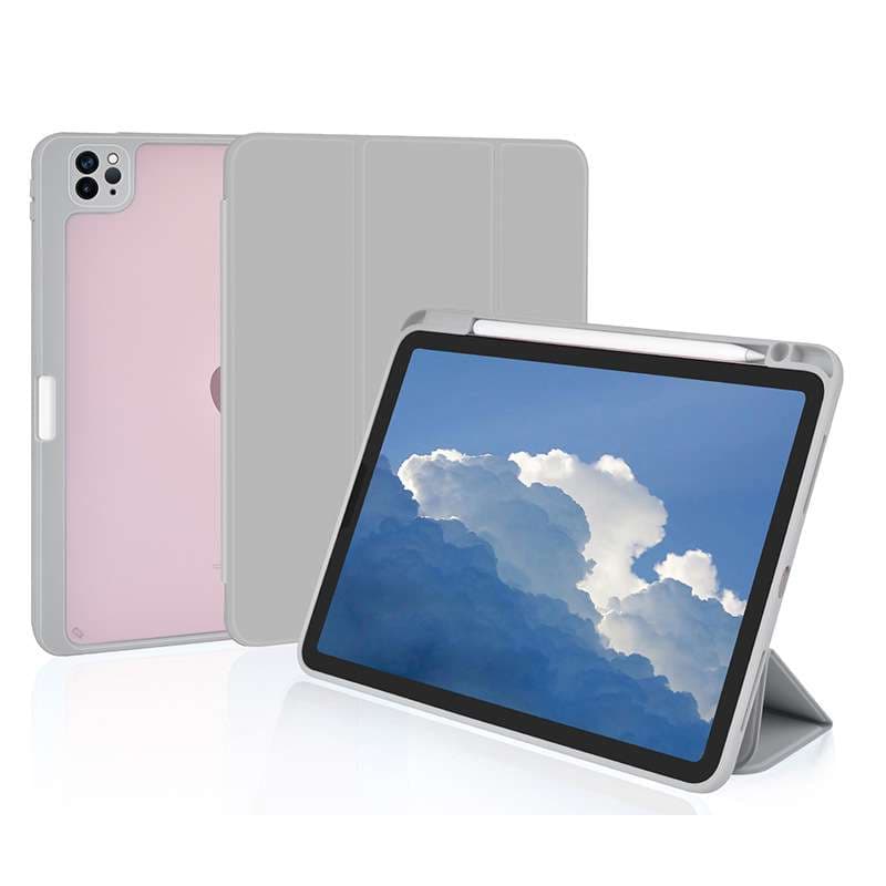 iPadケース 背面保護 高透明 タブレットカバー