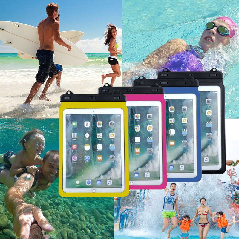 iPadケース タブレット用防水ケース 首掛け携帯可能