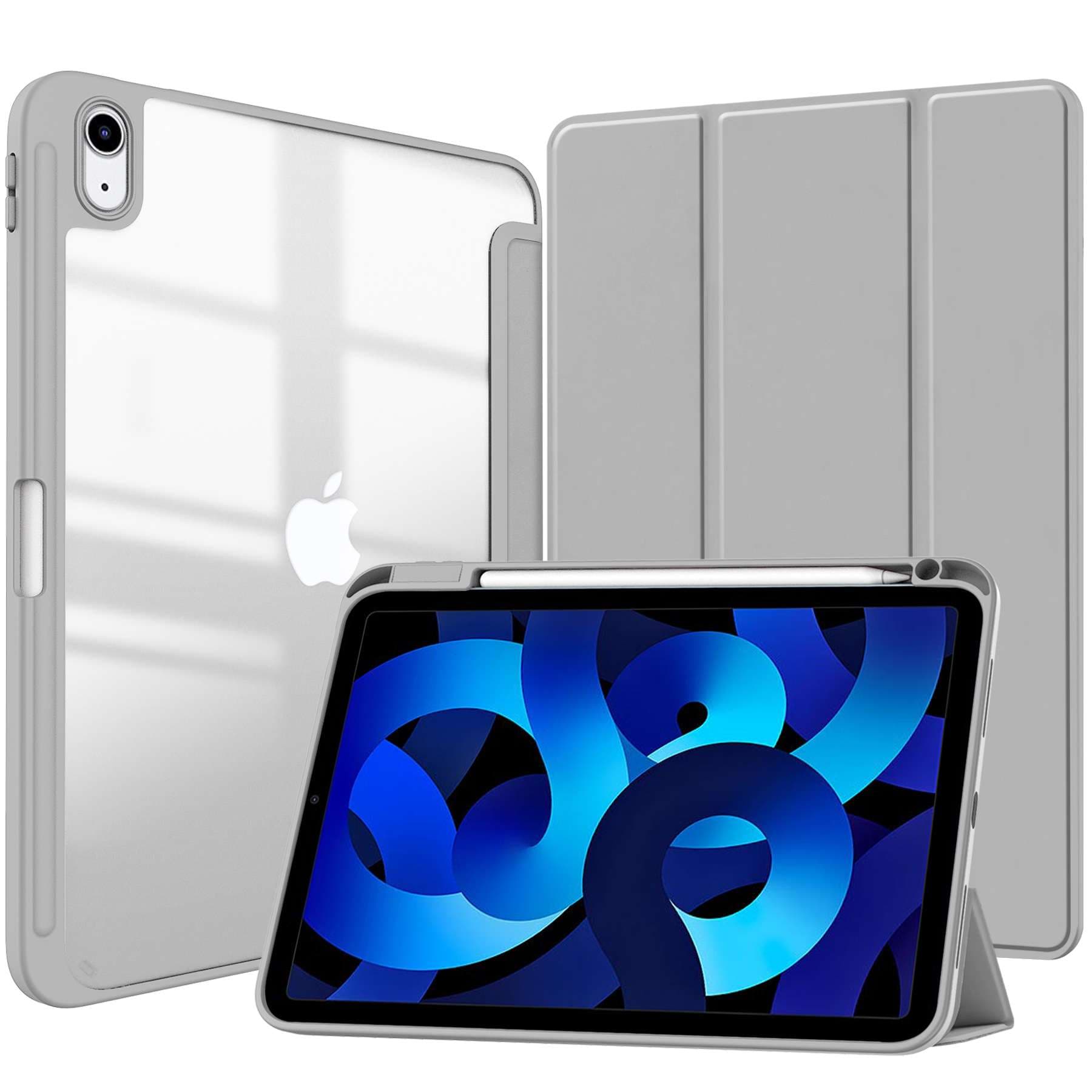 iPadケース 衝撃吸収 透明 保護スタンドケース