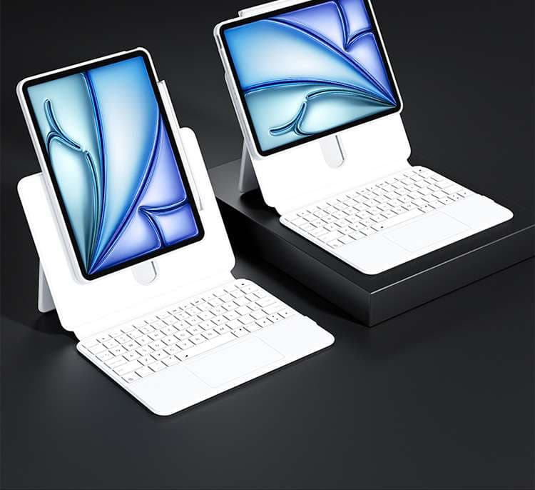 iPadケース 磁石着脱式 保護機能付き タブレット用キーボード付きスタンド