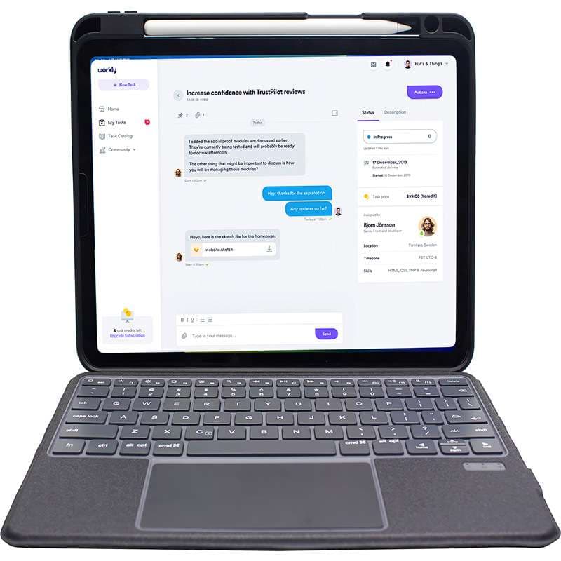 iPadケース タブレット用キーボード付き保護ケース