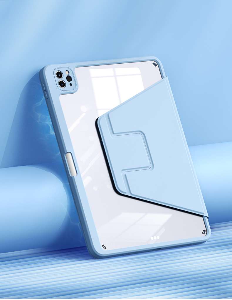 iPadケース 防滴スタンド機能付き透明軽量保護カバー