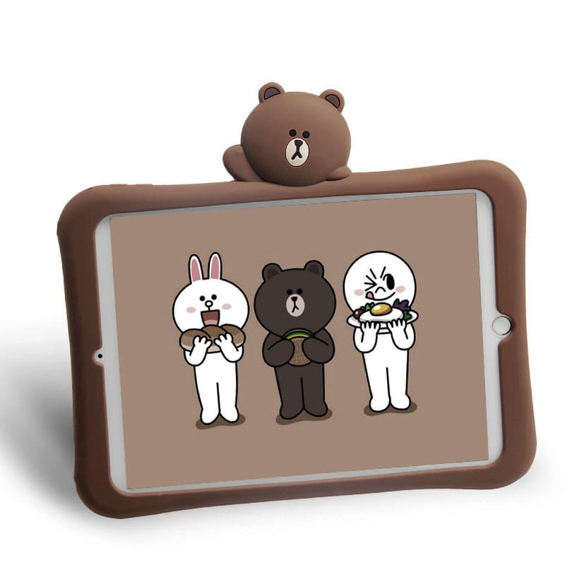 ipadカバー くまさん立体スタンド付き保護ケース