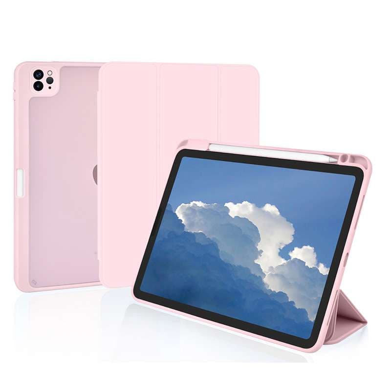 iPadケース 背面保護 高透明 タブレットカバー
