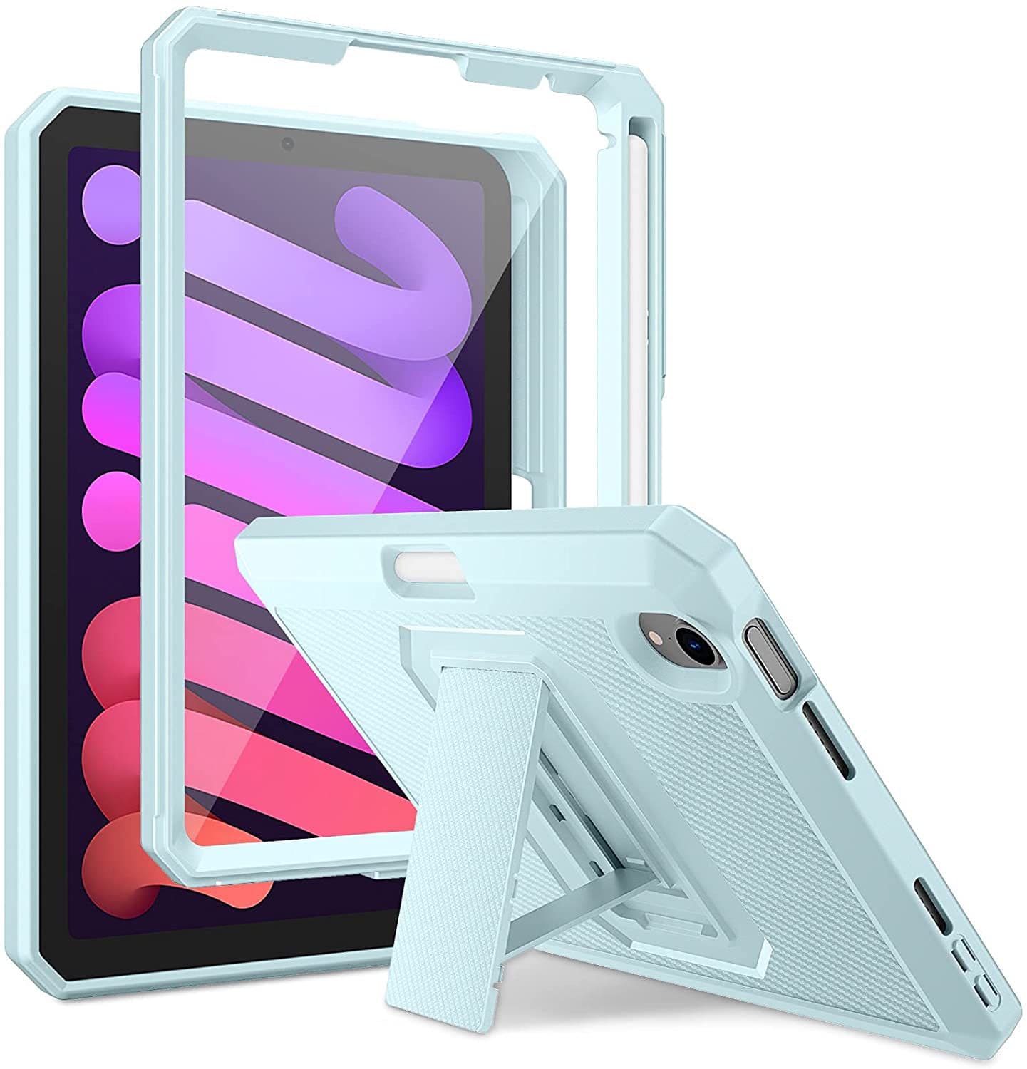 ipadカバー 全方位保護 防水スタンド機能付きケース