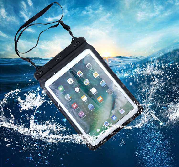 iPadケース タブレット用防水ケース 首掛け携帯可能
