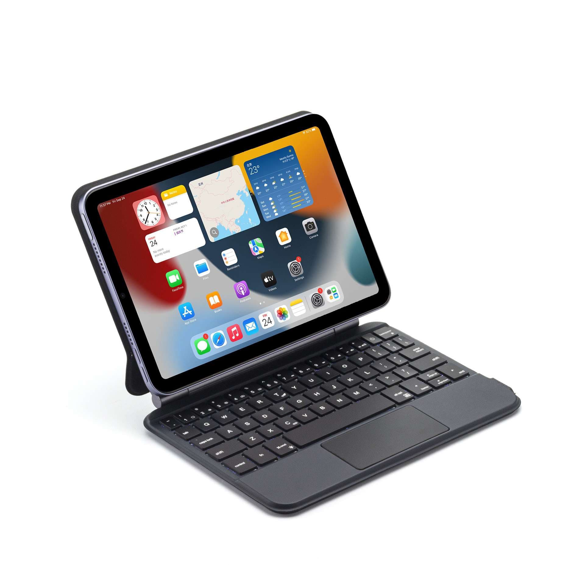 iPadケース iPadエア用 キーボード付き保護カバー
