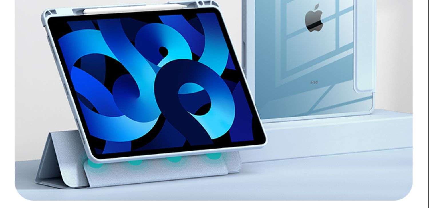 iPadケース 折りたたみ式 光る 多角度タブレットケース