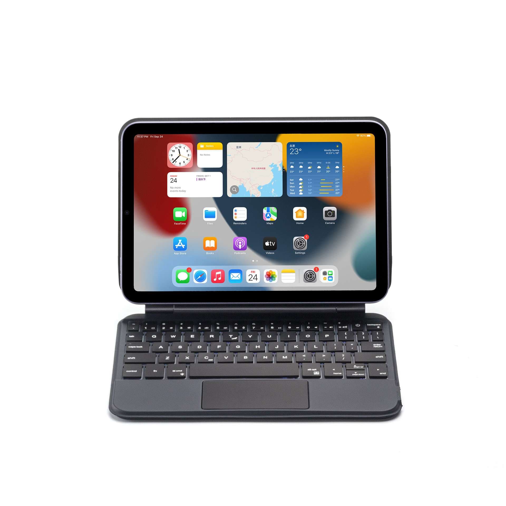 iPadケース iPadエア用 キーボード付き保護カバー