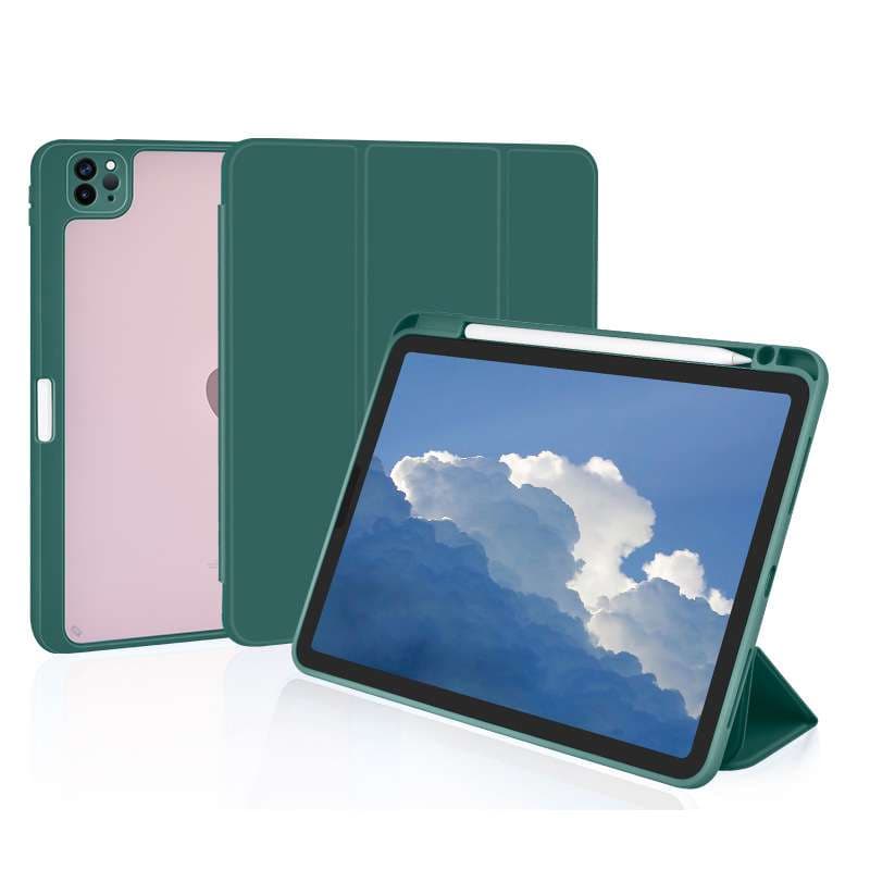 iPadケース 背面保護 高透明 タブレットカバー