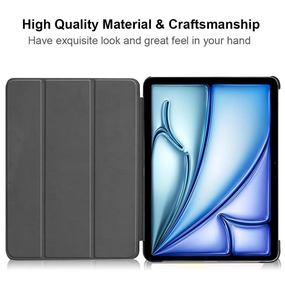 ipadカバー アイパッド エアー ケース 三つ折り スタンド機能付き 軽量薄型