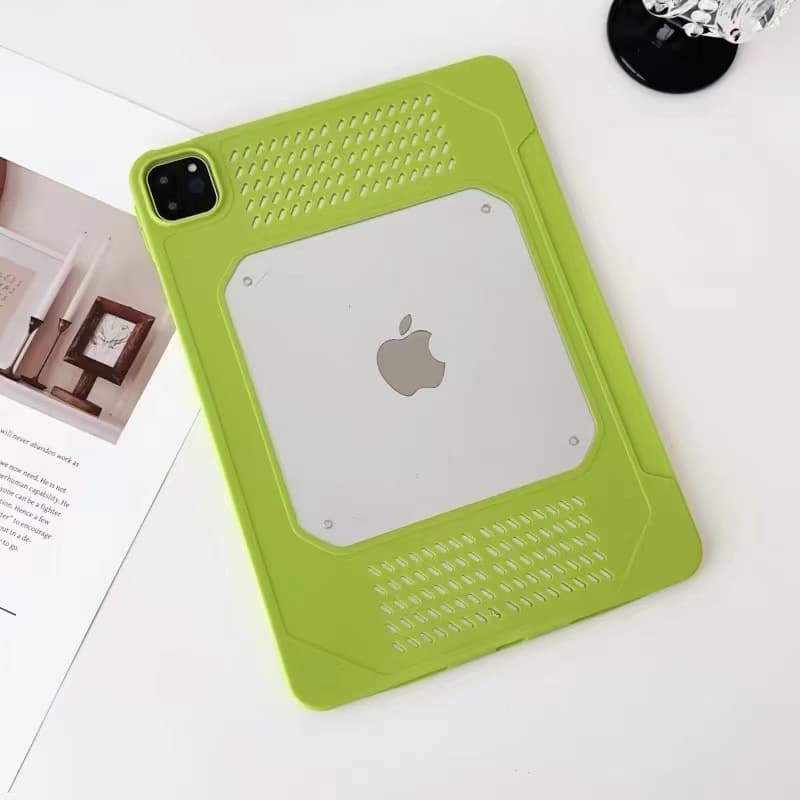 ipadカバー 透明窓付き通気性抜群保護ケース