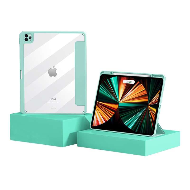 iPadケース 背面保護 高透明 タブレットカバー