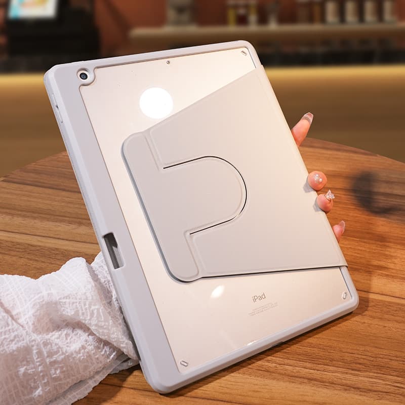 ipadカバー 透明背面スタンド付き保護ケース