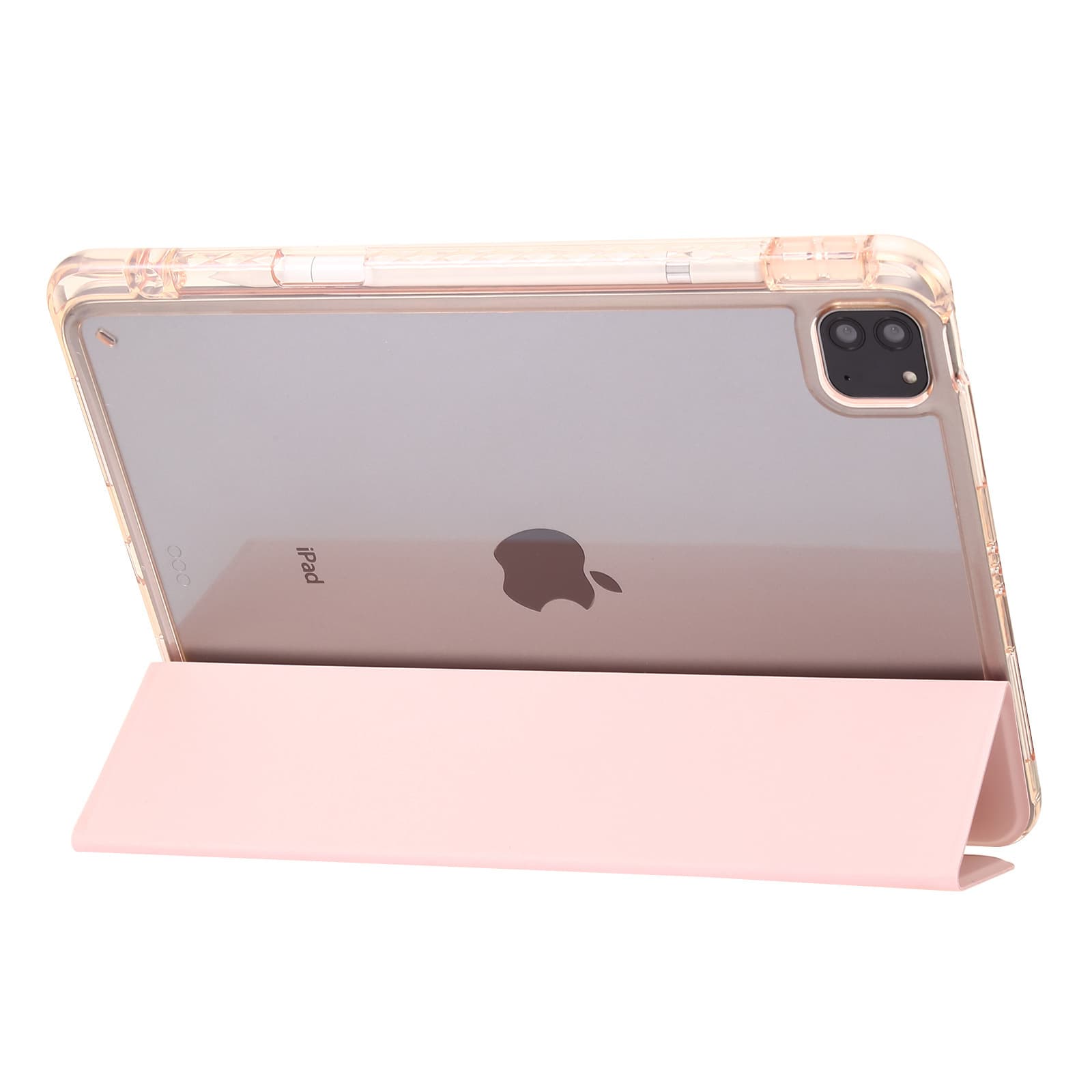 ipadカバー 透明背面設計手帳型平板保護ケース