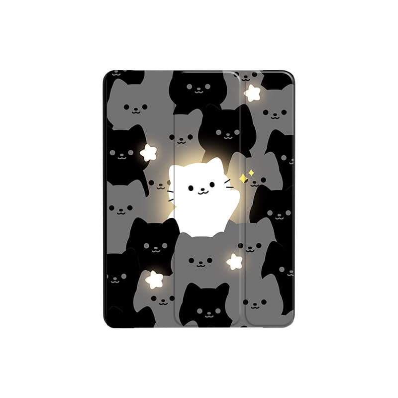 ipadカバー 可愛い猫柄保護ケース